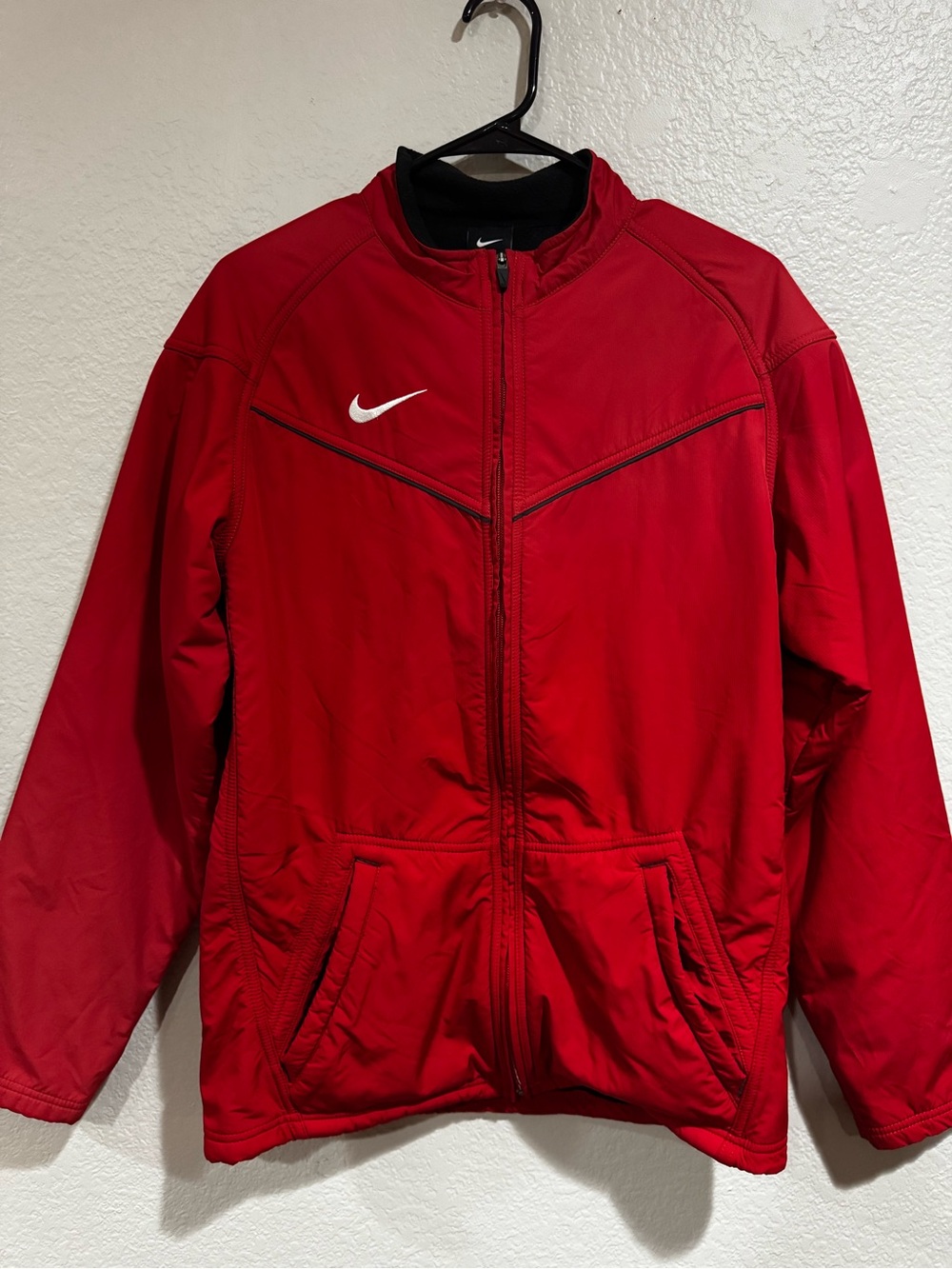 Nike fleece lined jacket size small